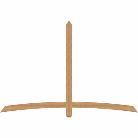 Ekena Millwork Bellingham Timber Gable Bracket, Western Red Cedar, 84"W x 56"H x 1 1/2"D x 3 1/2"F, 16/12 Pitch GBW084X56X0204BEL00SWR